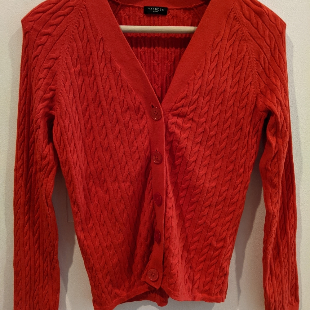 Talbots Petites Button Up Cardigan